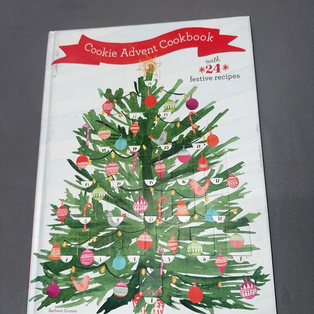 Cookie Advent Cookbook: With 24 festive recipes, USED-Very Good, Grunes, Barbara